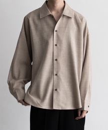 Casper John(LXp[W)Imitation wool huge shirts/C~e[VE[q[WVc(Vc/uEX)