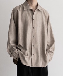 Casper John(LXp[W)Imitation wool huge shirts/C~e[VE[q[WVc(Vc/uEX)