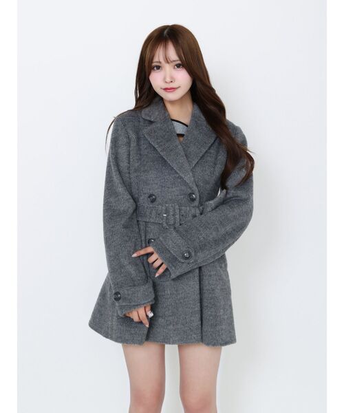 EATME（イートミー）の「ダブルテーラードコート（その他アウター・レディース・キャメル/オフホワイト/グレー/ブラック・FREE）」の19枚目の写真