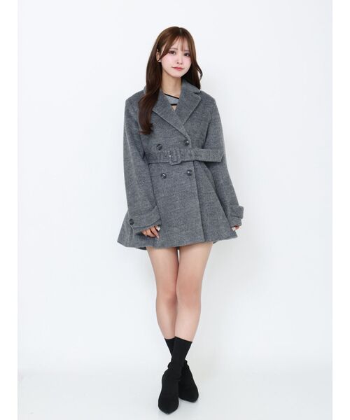 EATME（イートミー）の「ダブルテーラードコート（その他アウター・レディース・キャメル/オフホワイト/グレー/ブラック・FREE）」の17枚目の写真