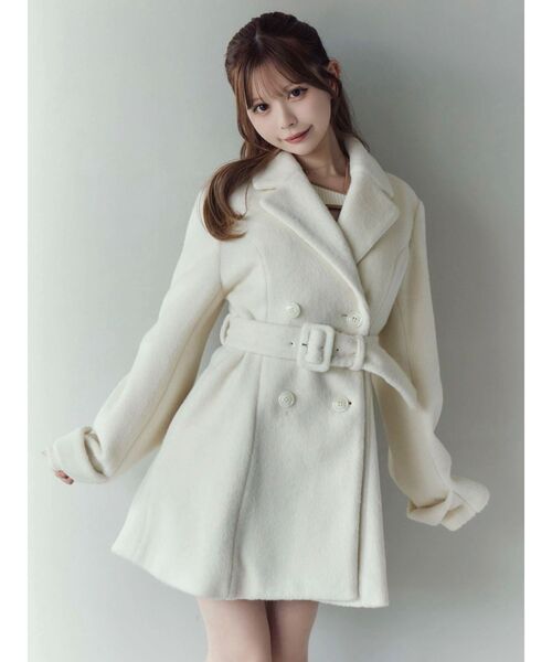 EATME（イートミー）の「ダブルテーラードコート（その他アウター・レディース・キャメル/オフホワイト/グレー/ブラック・FREE）」の19枚目の写真