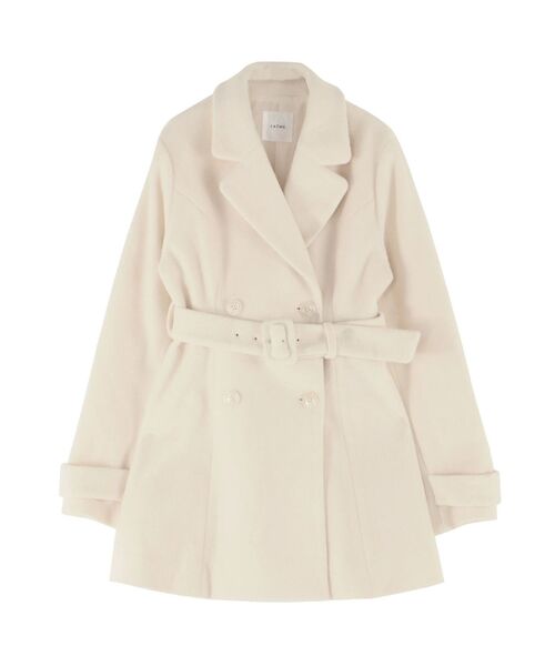 EATME（イートミー）の「ダブルテーラードコート（その他アウター・レディース・キャメル/オフホワイト/グレー/ブラック・FREE）」の11枚目の写真