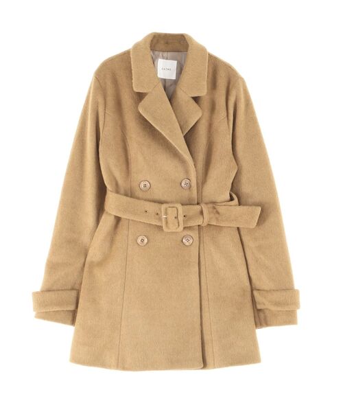 EATME（イートミー）の「ダブルテーラードコート（その他アウター・レディース・キャメル/オフホワイト/グレー/ブラック・FREE）」の13枚目の写真