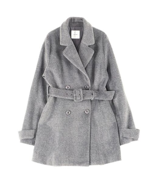 EATME（イートミー）の「ダブルテーラードコート（その他アウター・レディース・キャメル/オフホワイト/グレー/ブラック・FREE）」の14枚目の写真