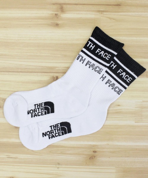 THE NORTH FACE(ザノースフェイス)の「ロゴストライプソックス LOGO STRIPE SOCKS White Label Korea Line(ソックス/靴下・メンズ・ブラック/ホワイト・L/M)」の5枚目の写真
