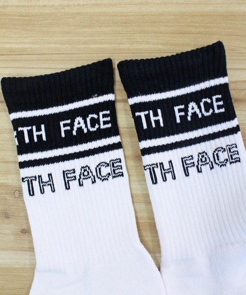 THE NORTH FACE(ザノースフェイス)の「ロゴストライプソックス LOGO STRIPE SOCKS White Label Korea Line(ソックス/靴下・メンズ・ブラック/ホワイト・L/M)」の7枚目の写真
