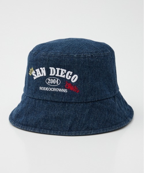 RODEO CROWNS WIDE BOWL（ロデオクラウンズワイドボウル）の「デニムロゴバケットハット（ハット・メンズ・ブルー/ブラック/グレー・FREE）」の10枚目の写真