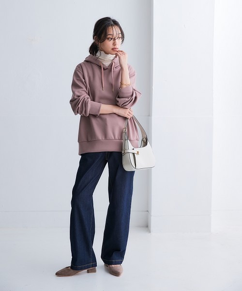 nissen(ニッセン)の「【選べる2レングス】ゆるフィットワイドデニムパンツ(股下68cm・73cm)(デニムパンツ・レディース・ブルー/ライトブルー/ネイビー・S2/3L1/LL1/L1/M1/S1/3L2/LL2/L2/M2)」の5枚目の写真