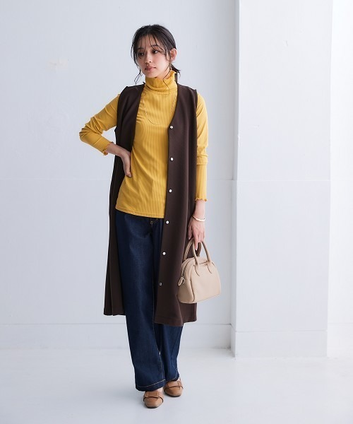 nissen(ニッセン)の「【選べる2レングス】ゆるフィットワイドデニムパンツ(股下68cm・73cm)(デニムパンツ・レディース・ブルー/ライトブルー/ネイビー・S2/3L1/LL1/L1/M1/S1/3L2/LL2/L2/M2)」の13枚目の写真