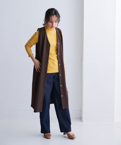 nissen(ニッセン)の「【選べる2レングス】ゆるフィットワイドデニムパンツ(股下68cm・73cm)(デニムパンツ・レディース・ブルー/ライトブルー/ネイビー・S2/3L1/LL1/L1/M1/S1/3L2/LL2/L2/M2)」の14枚目の写真