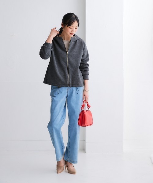 nissen(ニッセン)の「【選べる2レングス】ゆるフィットワイドデニムパンツ(股下68cm・73cm)(デニムパンツ・レディース・ブルー/ライトブルー/ネイビー・S2/3L1/LL1/L1/M1/S1/3L2/LL2/L2/M2)」の21枚目の写真