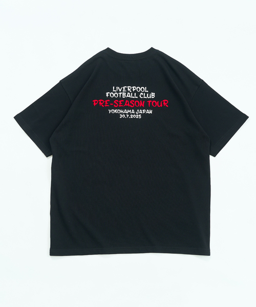 417 EDIFICE(フォーワンセブンエディフィス)の「【Liverpool FC / リバプール FC】VINTAGE FLOCKING PRINT Tシャツ(Tシャツ/カットソー・メンズ・ブラック/ライトグレー・SMALL/MEDIUM/LARGE/X-LARGE)」の3枚目の写真