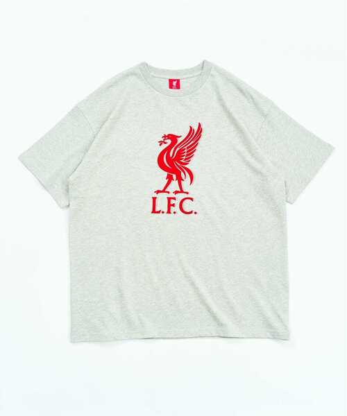 417 EDIFICE(フォーワンセブンエディフィス)の「【Liverpool FC / リバプール FC】VINTAGE FLOCKING PRINT Tシャツ(Tシャツ/カットソー・メンズ・ブラック/ライトグレー・SMALL/MEDIUM/LARGE/X-LARGE)」の4枚目の写真