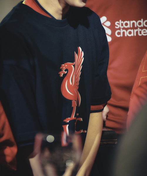 Liverpool FC / リバプール FC】VINTAGE FLOCKING PRINT Tシャツ（T