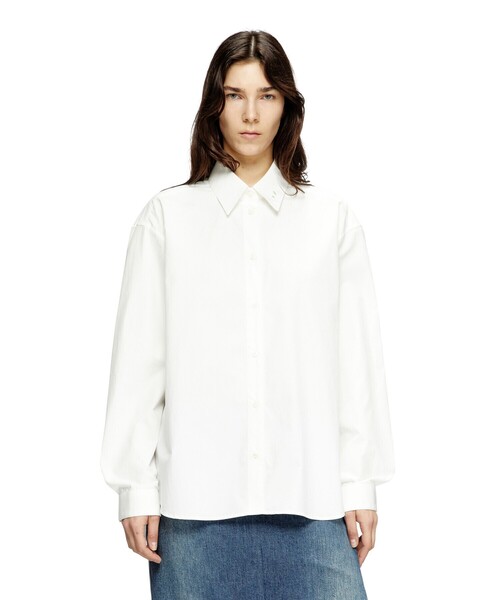 DIESEL（ディーゼル）の「ウィメンズ シャツ S-SIMPLY-C-WN-R1（シャツ/ブラウス・レディース・ホワイト・42/40/38）」の5枚目の写真