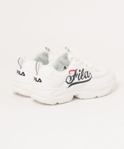 FILA（フィラ）の「《FILA》RAYTONA SCRIPT（スニーカー・レディース・ベージュ/ホワイト・23.0cm/23.5cm/24.0cm/24.5cm/25.0cm/22.5cm）」の3枚目の写真