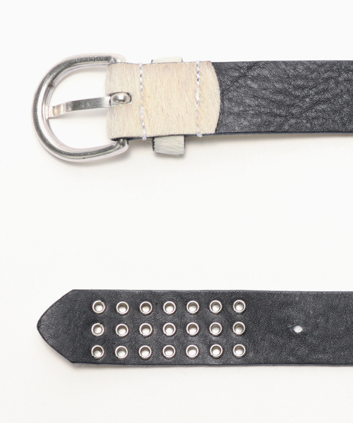 JOURNAL STANDARD(ジャーナルスタンダード)の「MOLEBO / モレボ ホワイトポニーベルト(ベルト・メンズ・ホワイト・MEDIUM/LARGE)」の3枚目の写真