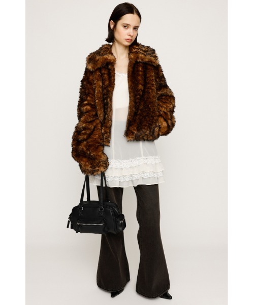 SLY（スライ）の「【WEB限定】BIG COLLAR FUR S/COAT ビッグカラー