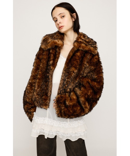 セール】【WEB限定】BIG COLLAR FUR S/COAT ビッグカラー ファー