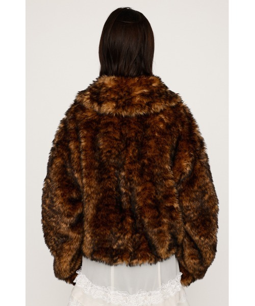 WEB限定】BIG COLLAR FUR S/COAT ビッグカラー ファー ショートコート