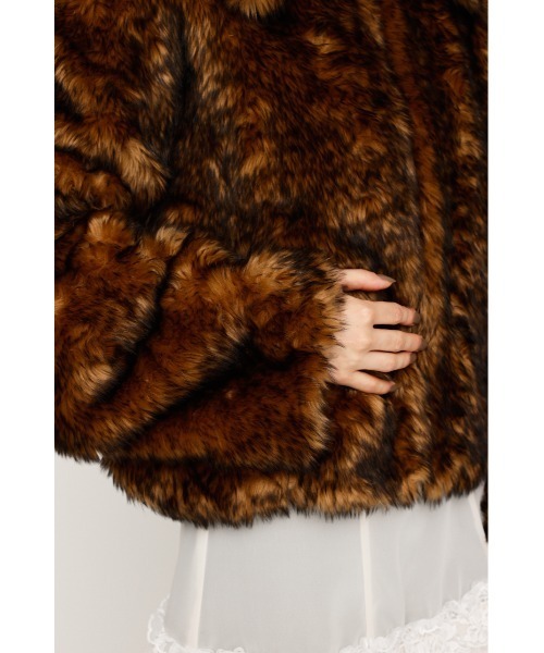 WEB限定】BIG COLLAR FUR S/COAT ビッグカラー ファー ショートコート