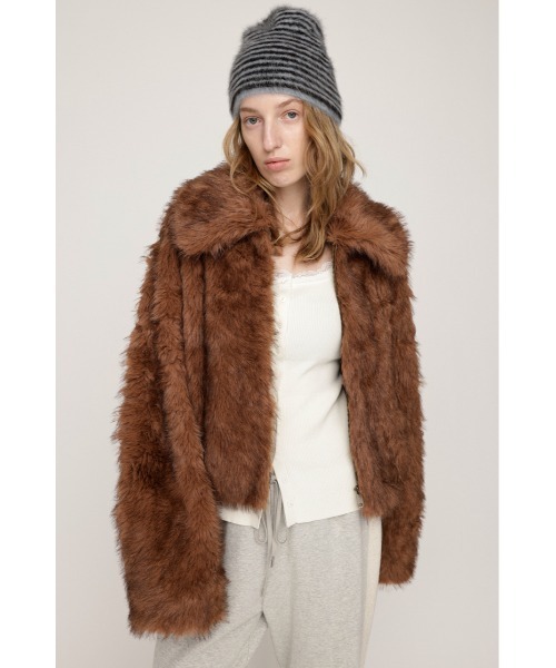 SLY（スライ）の「【WEB限定】BIG COLLAR FUR S/COAT ビッグカラー