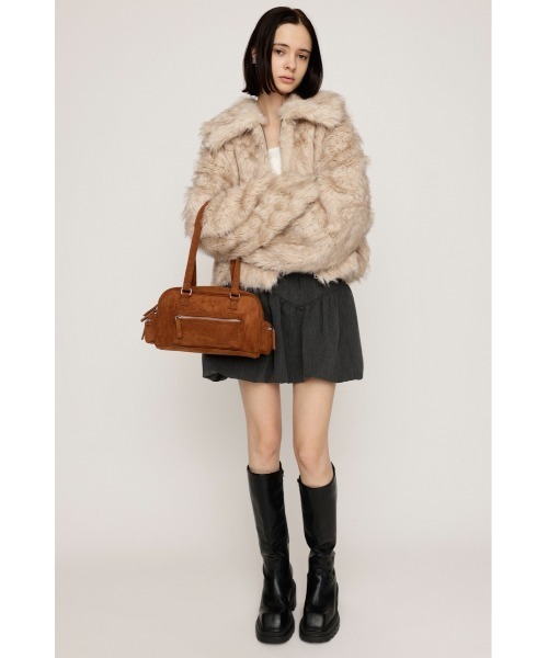 セール】【WEB限定】BIG COLLAR FUR S/COAT ビッグカラー ファー