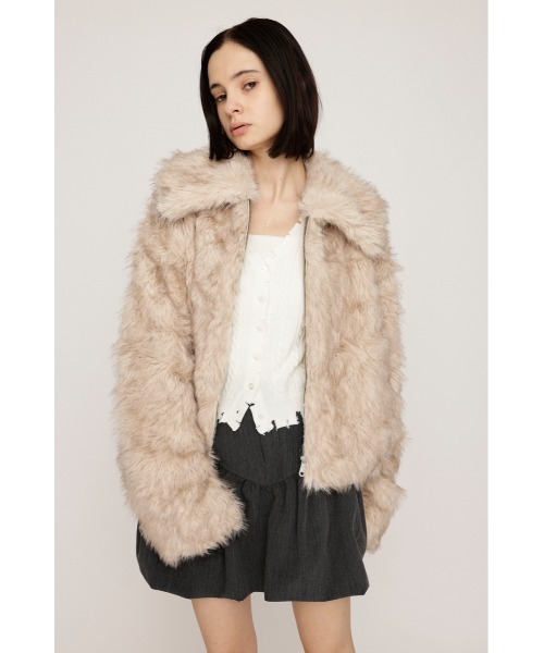2025AW】BIG COLLAR FUR S/COAT ビッグカラー ファー ショート
