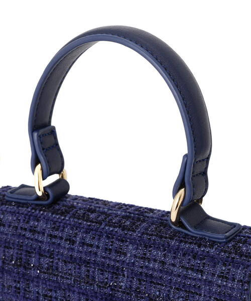 EDIT COLOGNE（エディットコロン）の「ツイードミニショルダーバッグ（ショルダーバッグ・レディース・ホワイト/ブラック/ブルー・ﾌﾘ-）」の17枚目の写真