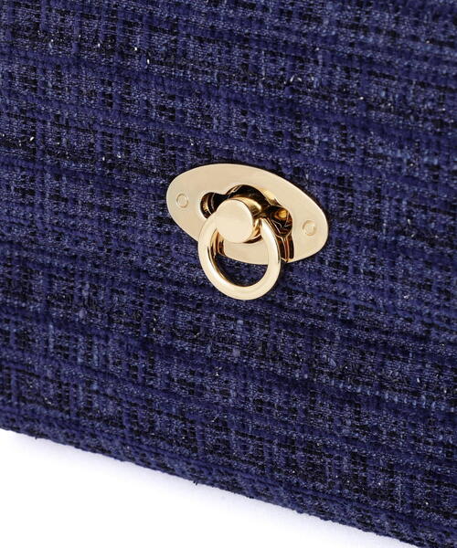 EDIT COLOGNE（エディットコロン）の「ツイードミニショルダーバッグ（ショルダーバッグ・レディース・ホワイト/ブラック/ブルー・ﾌﾘ-）」の19枚目の写真