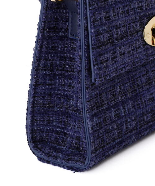 EDIT COLOGNE（エディットコロン）の「ツイードミニショルダーバッグ（ショルダーバッグ・レディース・ホワイト/ブラック/ブルー・ﾌﾘ-）」の20枚目の写真