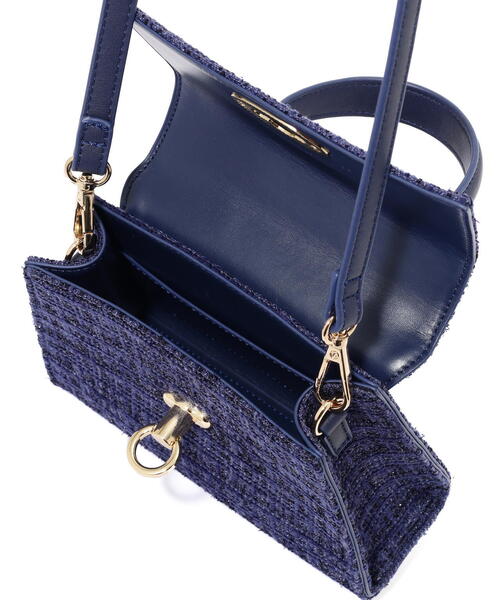 EDIT COLOGNE（エディットコロン）の「ツイードミニショルダーバッグ（ショルダーバッグ・レディース・ホワイト/ブラック/ブルー・ﾌﾘ-）」の21枚目の写真