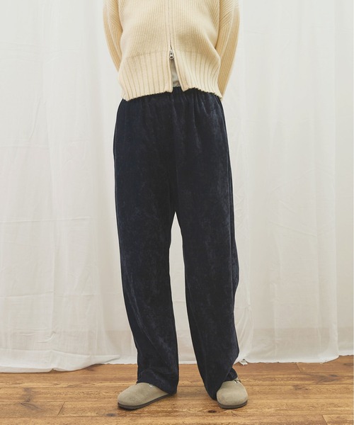 fig Ｌondon（フィグロンドン）の「GENTLE corl pants（その他パンツ・レディース・ボルドー/ネイビー・FREE）」の11枚目の写真
