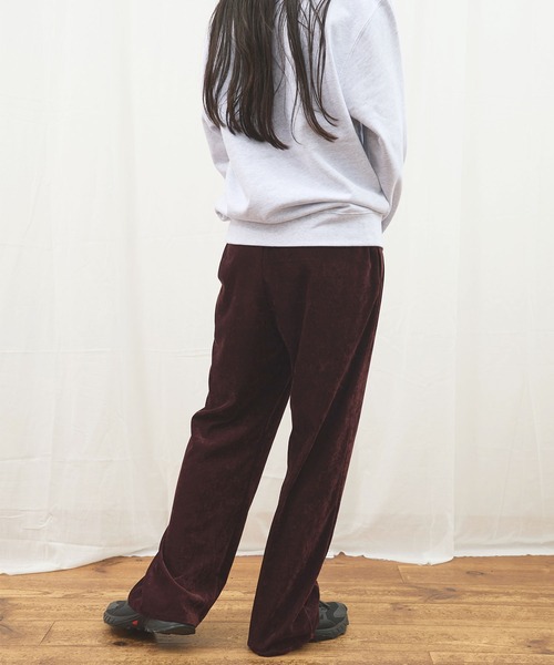 fig Ｌondon（フィグロンドン）の「GENTLE corl pants（その他パンツ・レディース・ボルドー/ネイビー・FREE）」の17枚目の写真