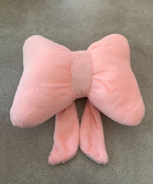 SHEPP（シープ）の「ふわふわリボンクッション（クッション/クッションカバー・レディース・ブラック/ホワイト/ピンク・F）」の18枚目の写真