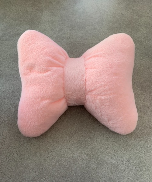 SHEPP（シープ）の「ふわふわリボンクッション（クッション/クッションカバー・レディース・ブラック/ホワイト/ピンク・F）」の19枚目の写真