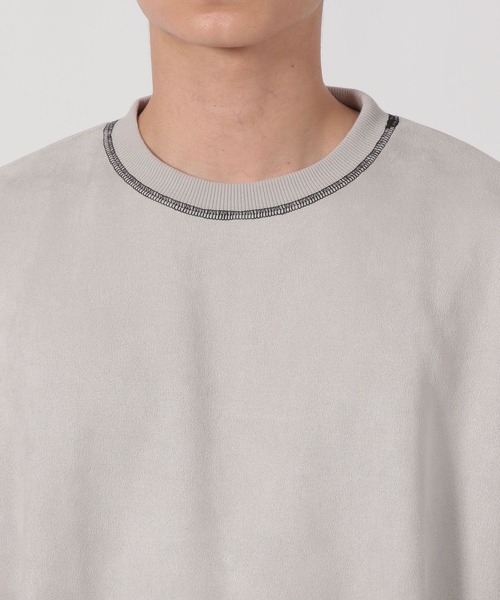 LAKOLE（ラコレ）の「※ステッチスエードプルオーバー / 587074（スウェット・メンズ・ライトグレー/チャコール/ブルー・MEDIUM/LARGE/X-LARGE）」の16枚目の写真