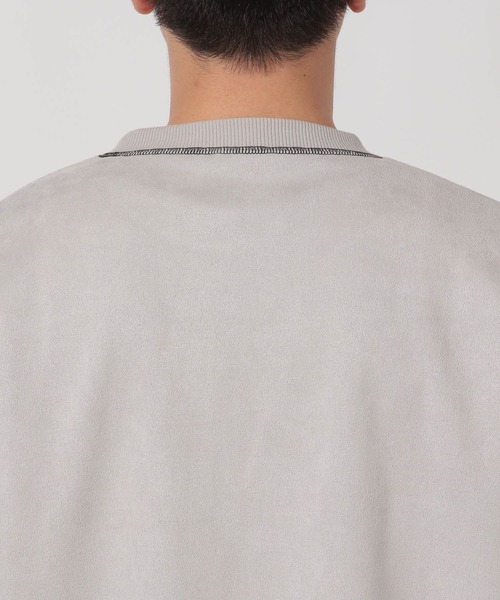 LAKOLE（ラコレ）の「※ステッチスエードプルオーバー / 587074（スウェット・メンズ・ライトグレー/チャコール/ブルー・MEDIUM/LARGE/X-LARGE）」の19枚目の写真