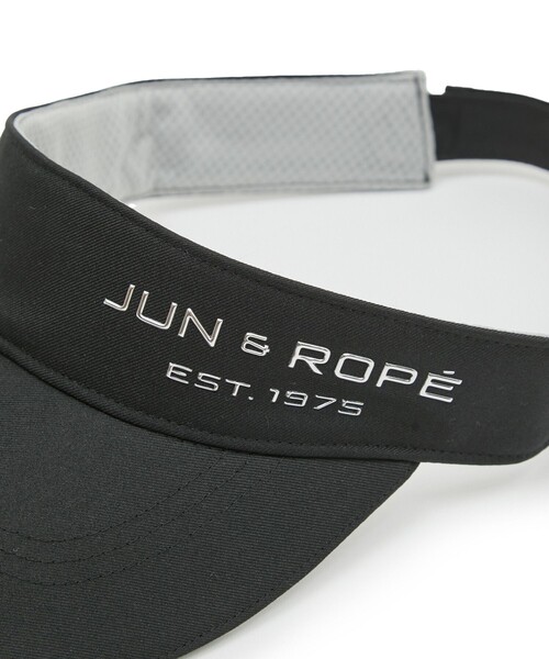 JUN&ROPE'(ジュンアンドロペ)の「ロゴ入りベーシックバイザー(サンバイザー・レディース・ブラック/ホワイト・FREE)」の11枚目の写真