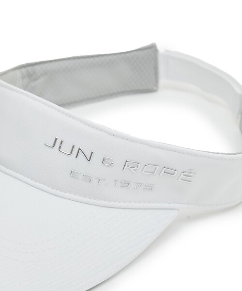 JUN&ROPE'(ジュンアンドロペ)の「ロゴ入りベーシックバイザー(サンバイザー・レディース・ブラック/ホワイト・FREE)」の17枚目の写真
