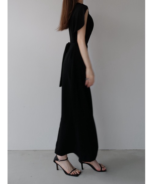 ワンピース Maison celon rounded hem sleeve dress rounded hem