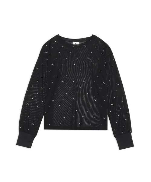 PUMA（プーマ）の「プーマ  AUTUMN メッシュ LS AOP Tシャツ（Tシャツ/カットソー・レディース・ブラック/ライラック・M/L）」の13枚目の写真