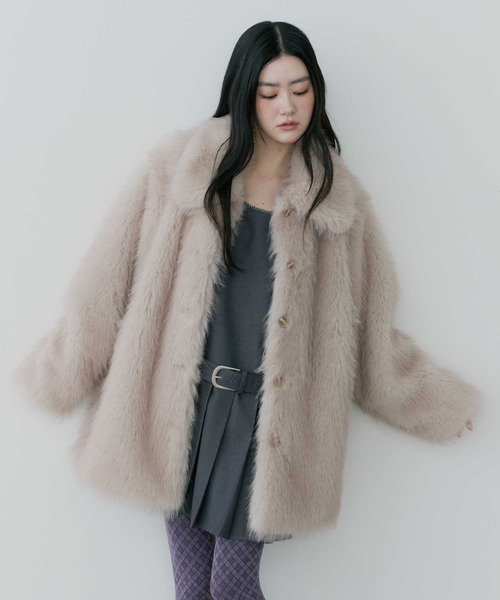 thinkto】ビッグカラーファーミドルコート（その他アウター）｜thinkto