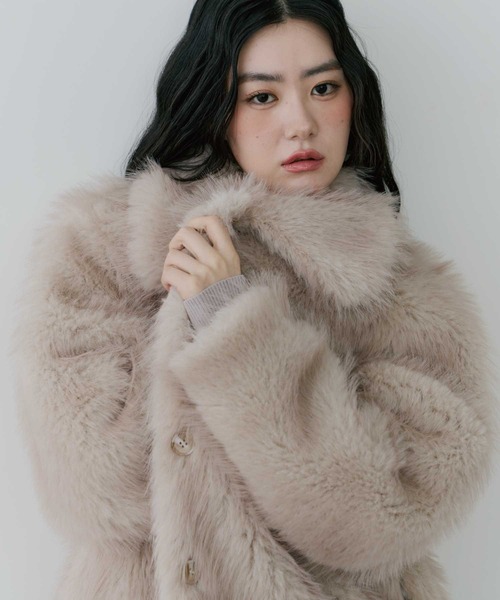 thinkto】ビッグカラーファーミドルコート（その他アウター）｜thinkto