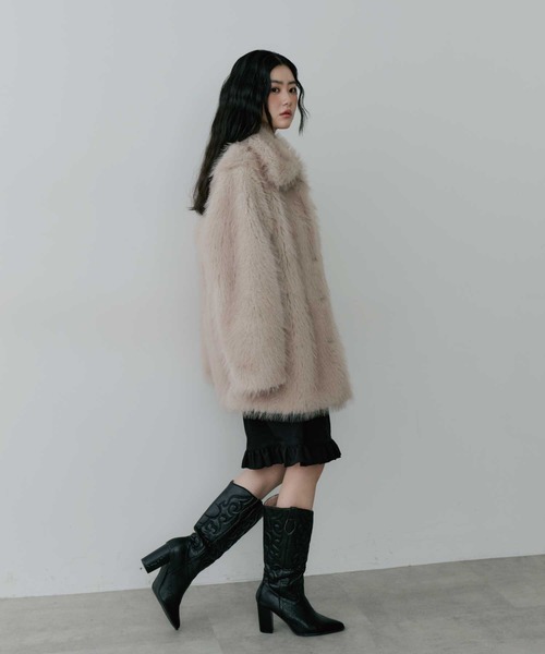 thinkto】ビッグカラーファーミドルコート（その他アウター）｜thinkto