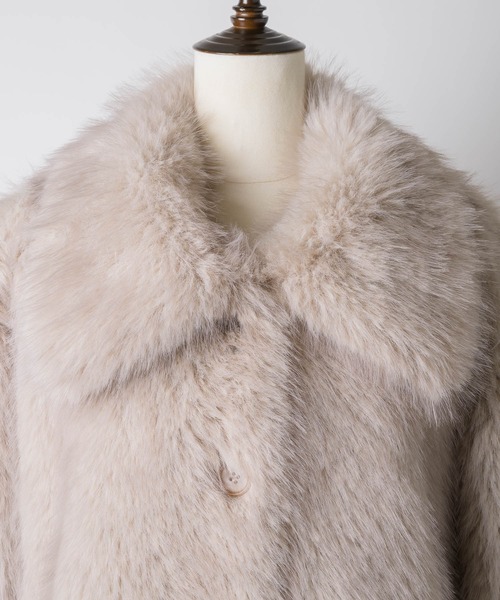 thinkto】ビッグカラーファーミドルコート（その他アウター）｜thinkto