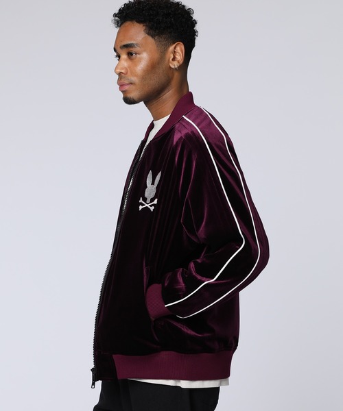 SKOOKUM ベロアスカジャン（ブルゾン）｜Psycho Bunny（サイコバニー