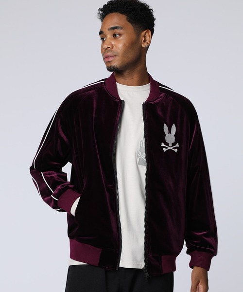 SKOOKUM ベロアスカジャン（ブルゾン）｜Psycho Bunny（サイコバニー