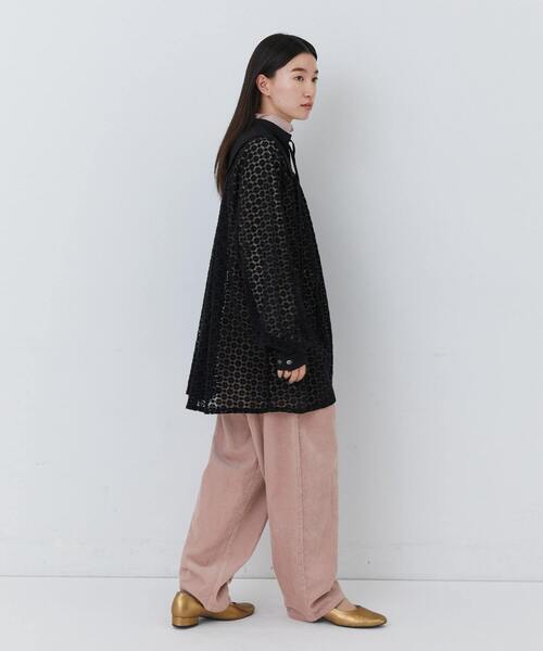 conges payes ADIEU TRISTESSE(コンジェ ペイエ アデュートリステス)の「モールレース刺繍チュニック(チュニック・レディース・ブラウン/ブラック・38)」の19枚目の写真