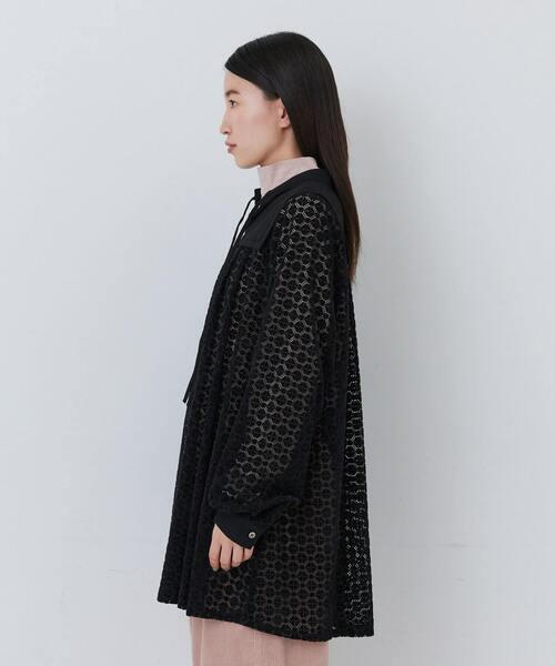 conges payes ADIEU TRISTESSE(コンジェ ペイエ アデュートリステス)の「モールレース刺繍チュニック(チュニック・レディース・ブラウン/ブラック・38)」の15枚目の写真